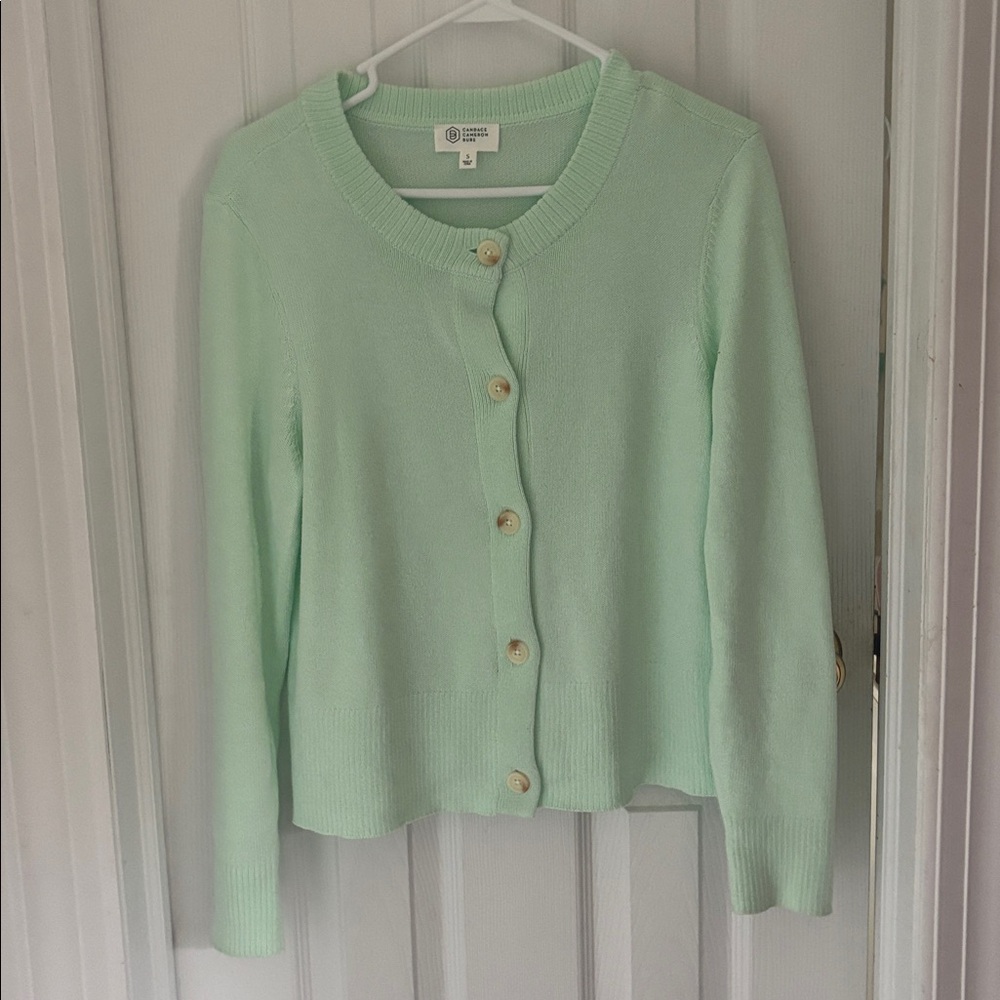 Candace Cameron Bure Green Cardigan